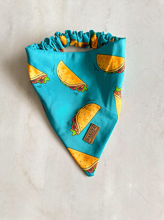 Bandana Resorte Tacos para perro